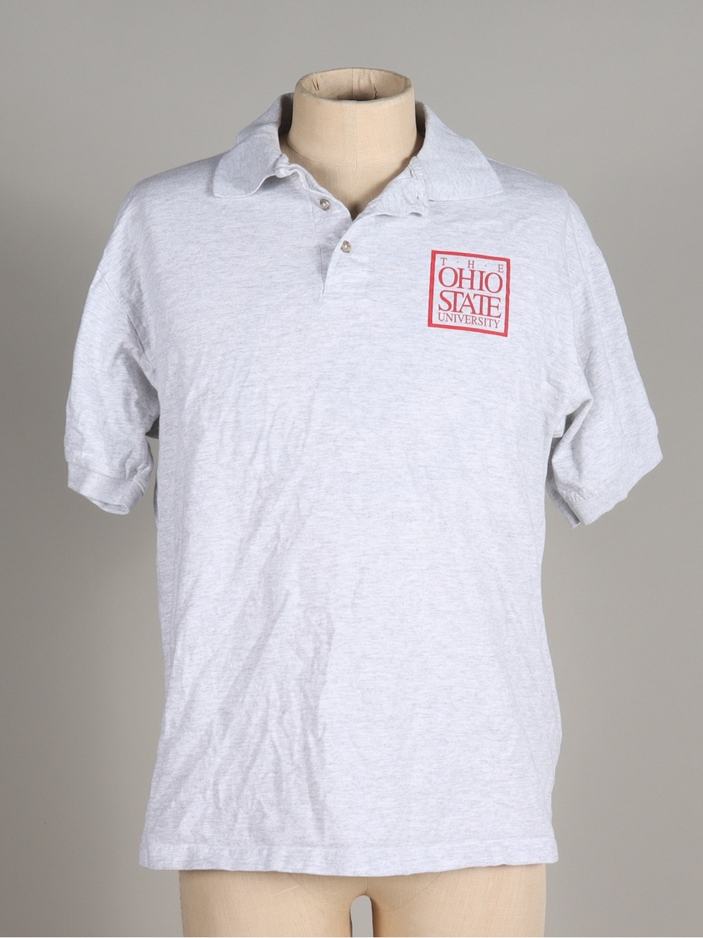 Jerzees Light Gray Retro Ohio State (OSU) Polo